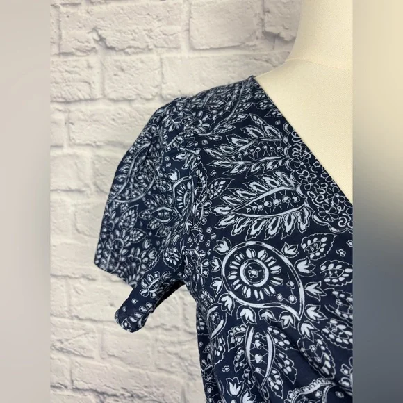 NWT Madewell Paisley wrap dress size M - Picture 3 of 7